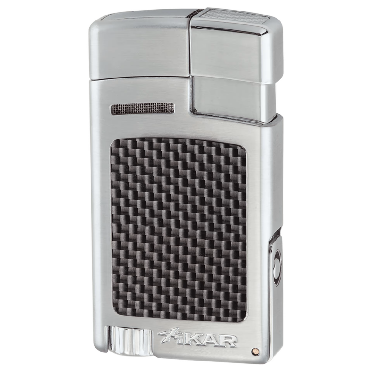 Xikar Forte Lighter Silver Carbon Fiber