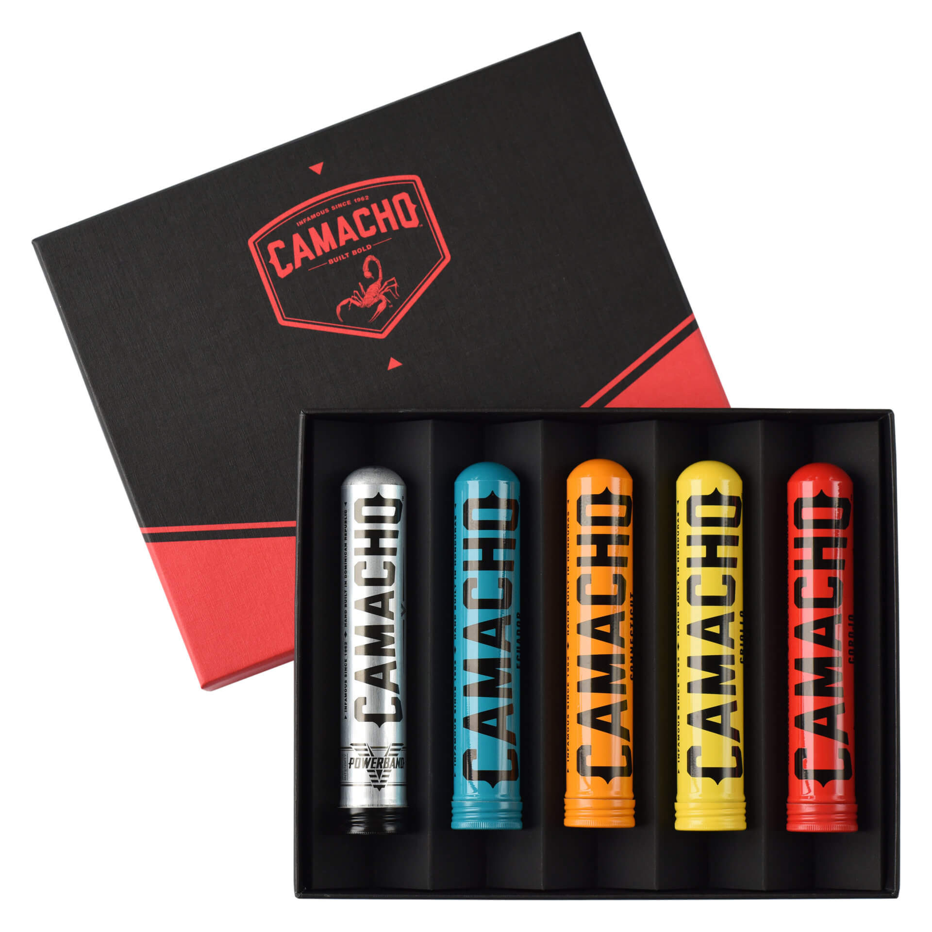 Camacho Robusto Tubos Sampler in Geschenkpackung