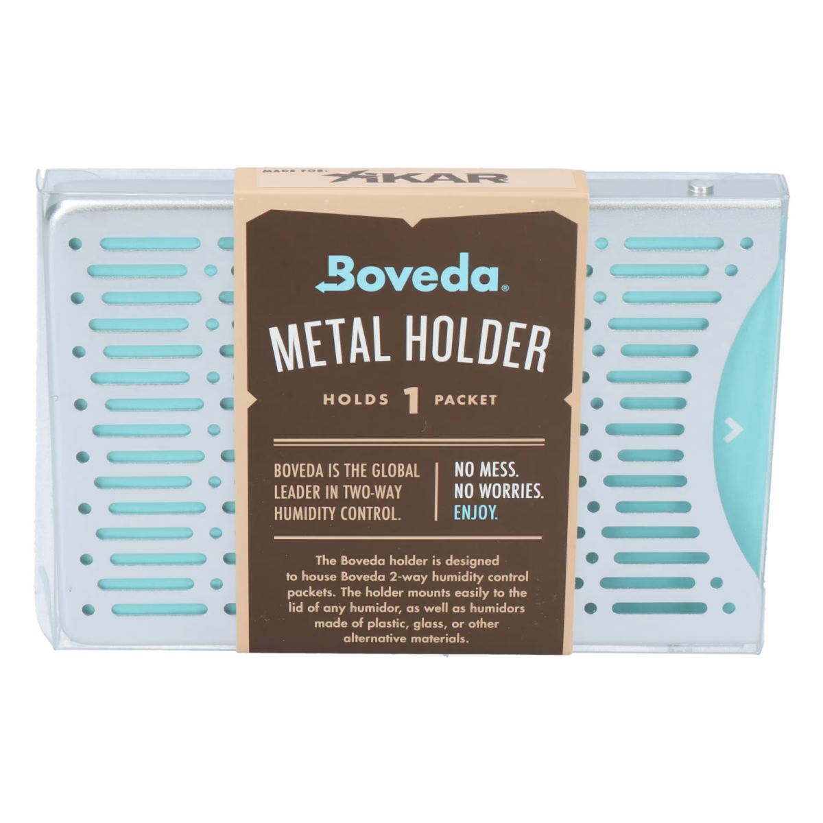 Boveda Aluminium Halterung für 60 Gramm Humidipaks – Bild 2
