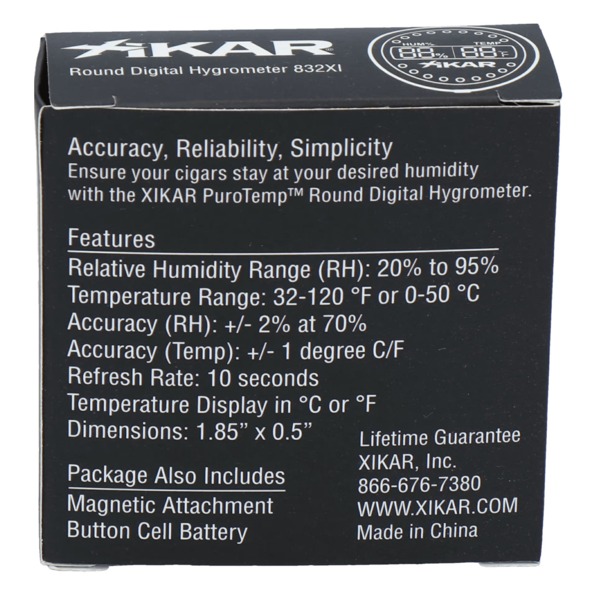 Xikar Thermo- und Hygrometer Puro Temp – Bild 3