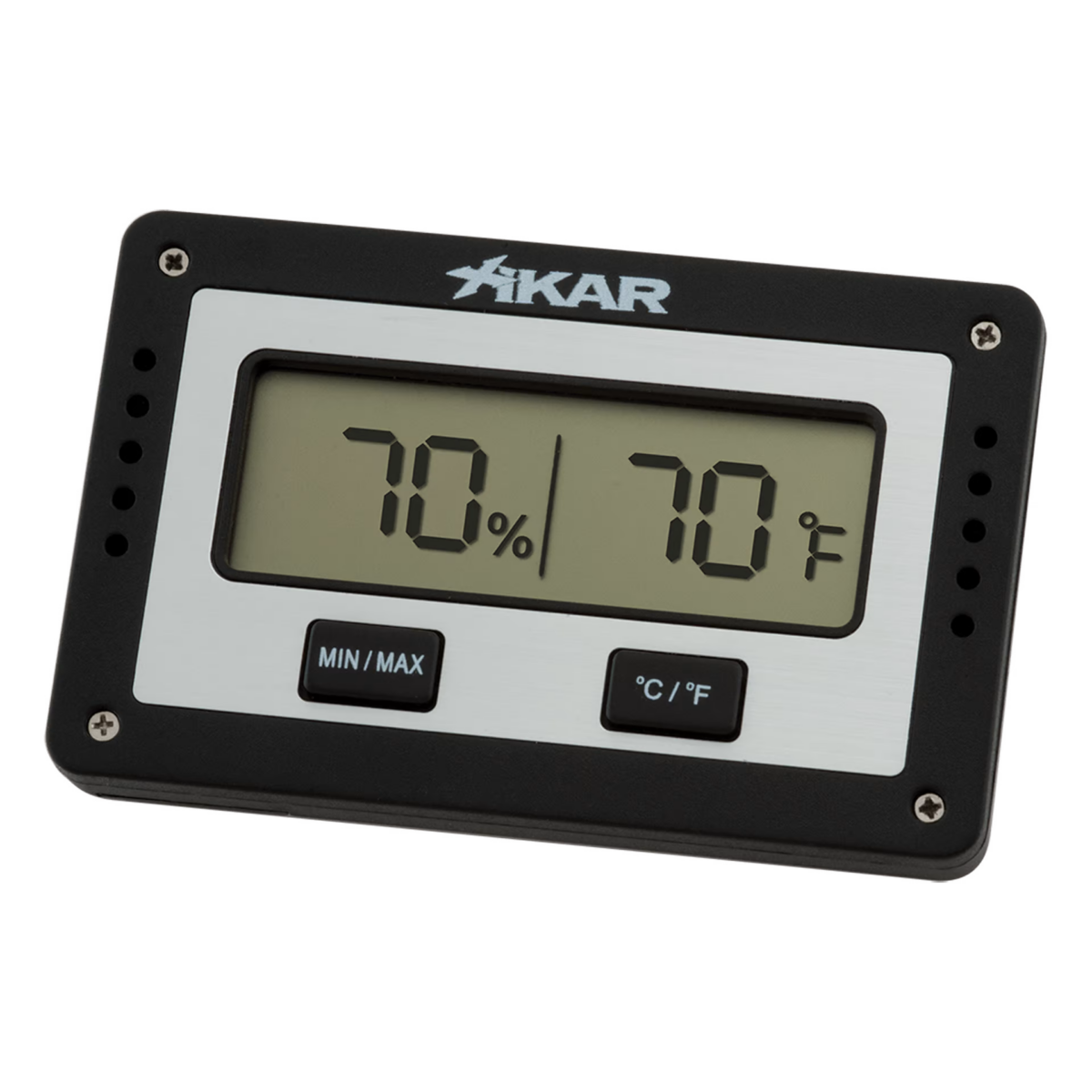 Xikar Thermo- und Hygrometer Puro Temp eckig