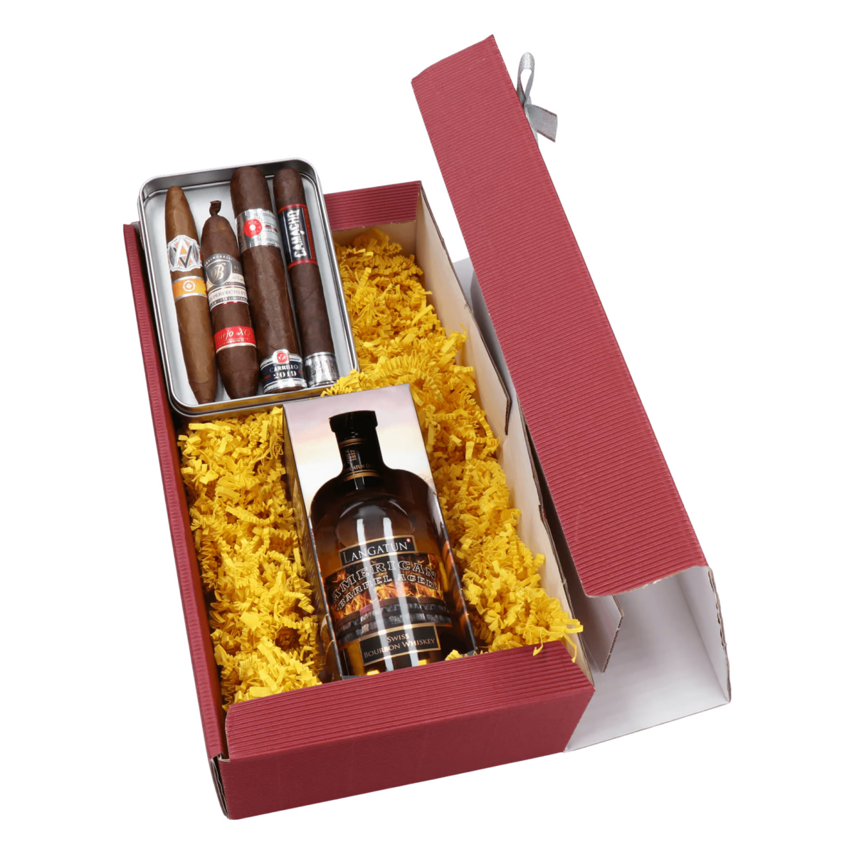 Limitierte Zigarren und Langatun Whisky Geschenkset