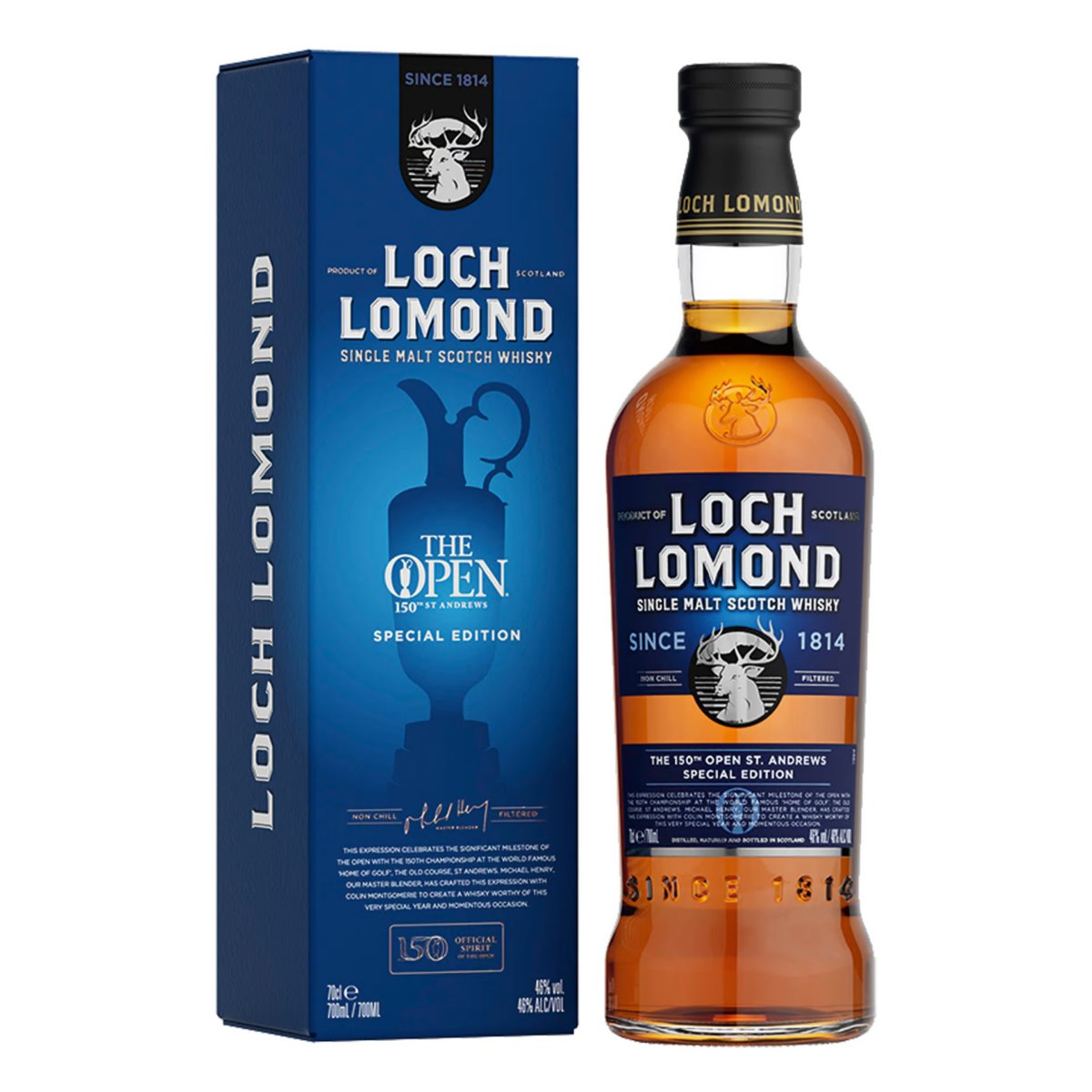Loch Lomond the open 150th. ST. Andrews 70cl