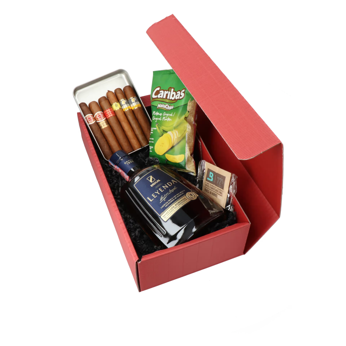 Habanos Sampler (Deluxe) und Brugal Leyenda Rum Geschenkset