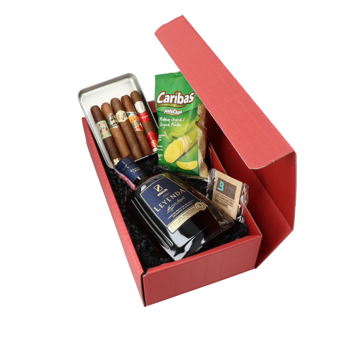 Dom. Rep. Robusto Mix und Brugal-Leyenda Rum Geschenkset