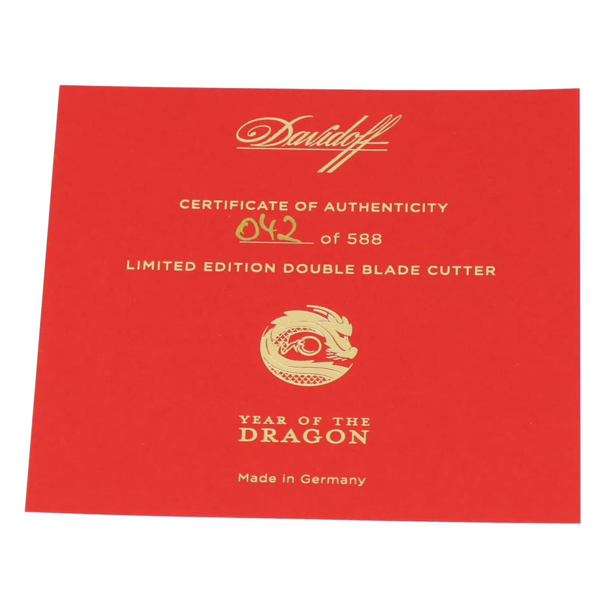 Davidoff Year of the Dragon Limited Gold Doppelcutter – Bild 6
