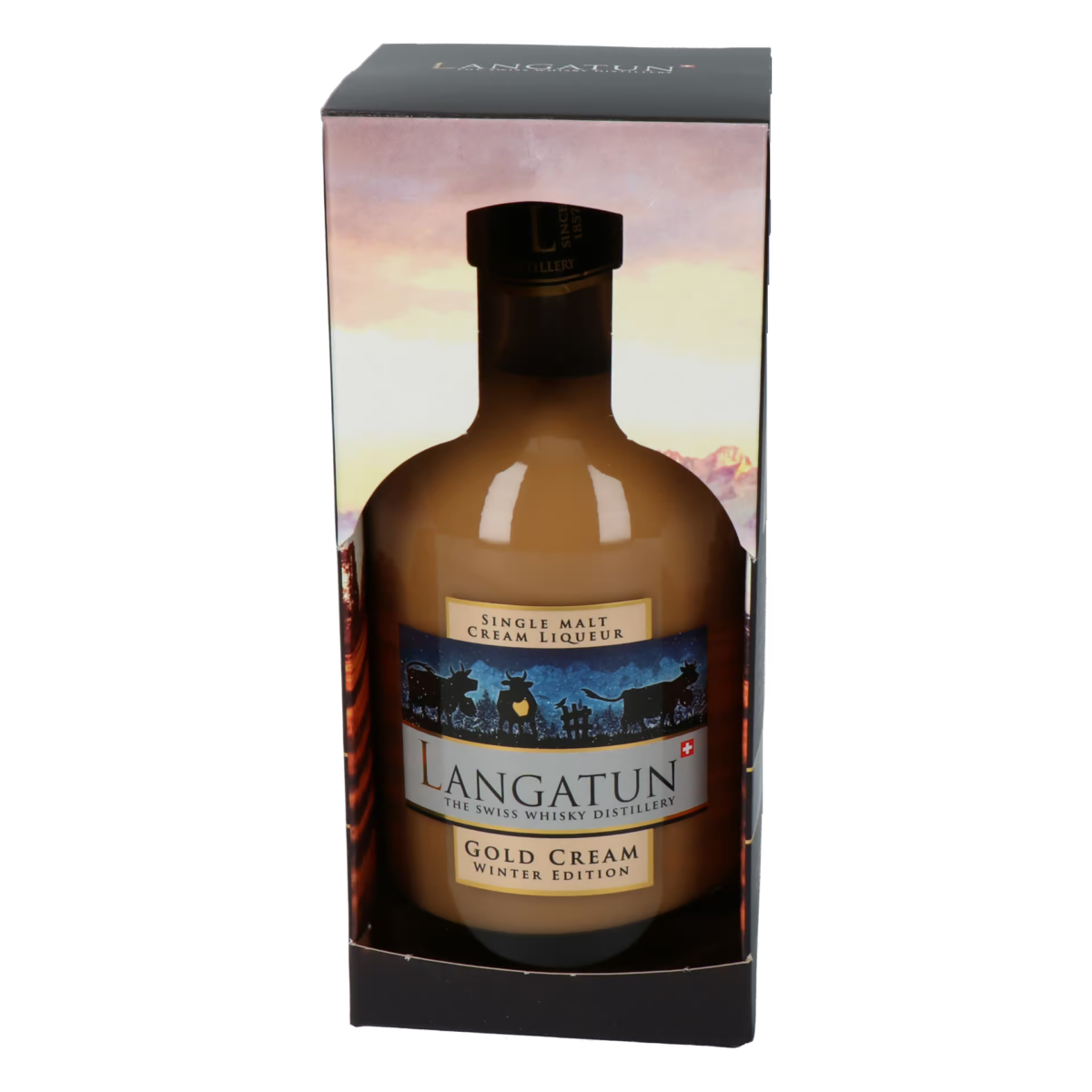 Langatun - Gold Cream - Winter Edition - Single Malt Liqueur 18% - 50cl – Bild 2