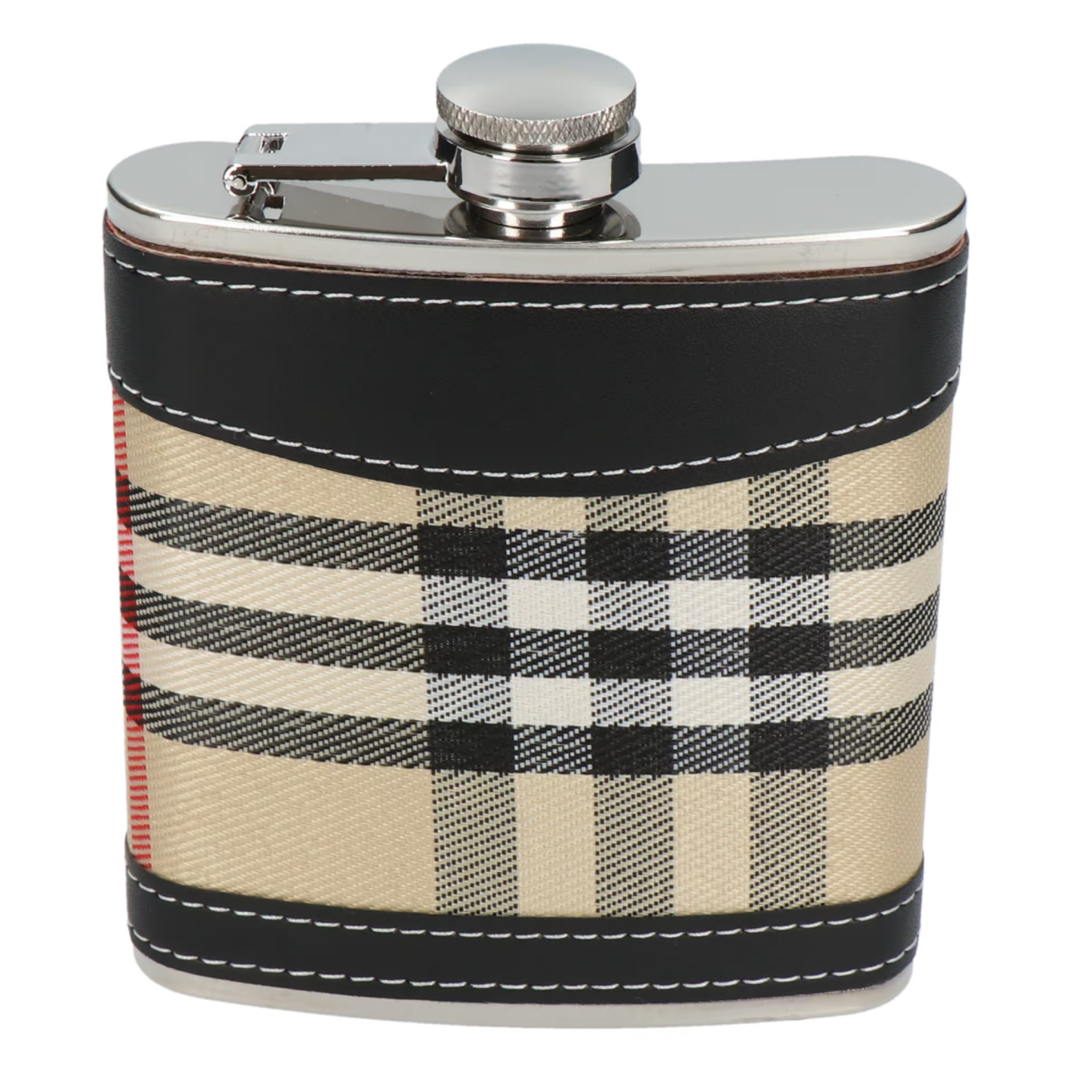 Flachmann - Tart. Black Leather - 1.7 dl