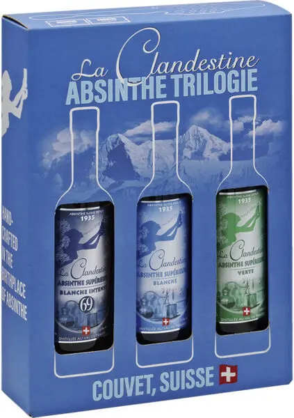 La Clandestine - Absinthe Trilogie (inkl. Löffel + 2x Zucker)