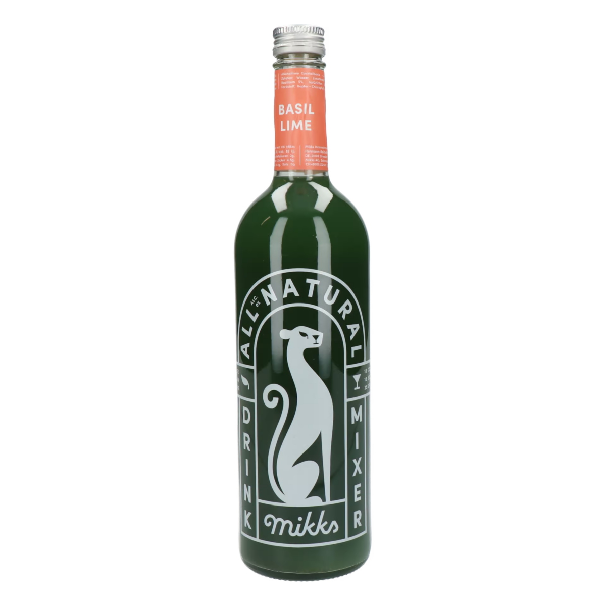 Mikks - Basil Lime - 75 cl - 0% vol. (Basismischung für div. Drinks)