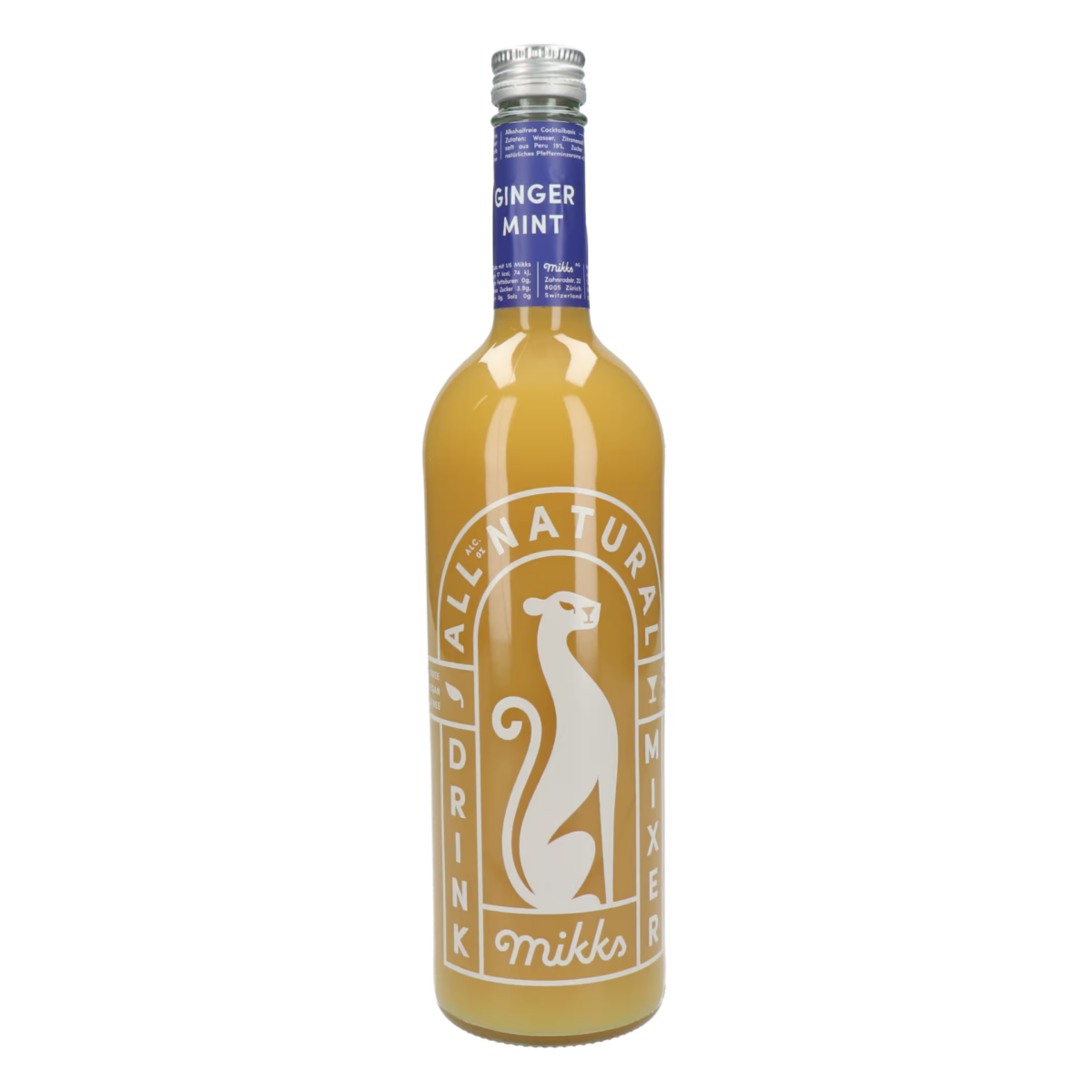 Mikks - Ginger Mint - 75 cl - 0% vol. (Basismischung für div. Drinks)
