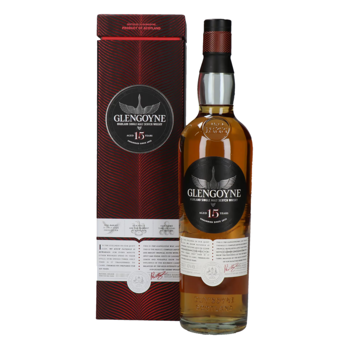 Glengoyne - 15yo - Highland Single Malt Scotch Whisky 70cl