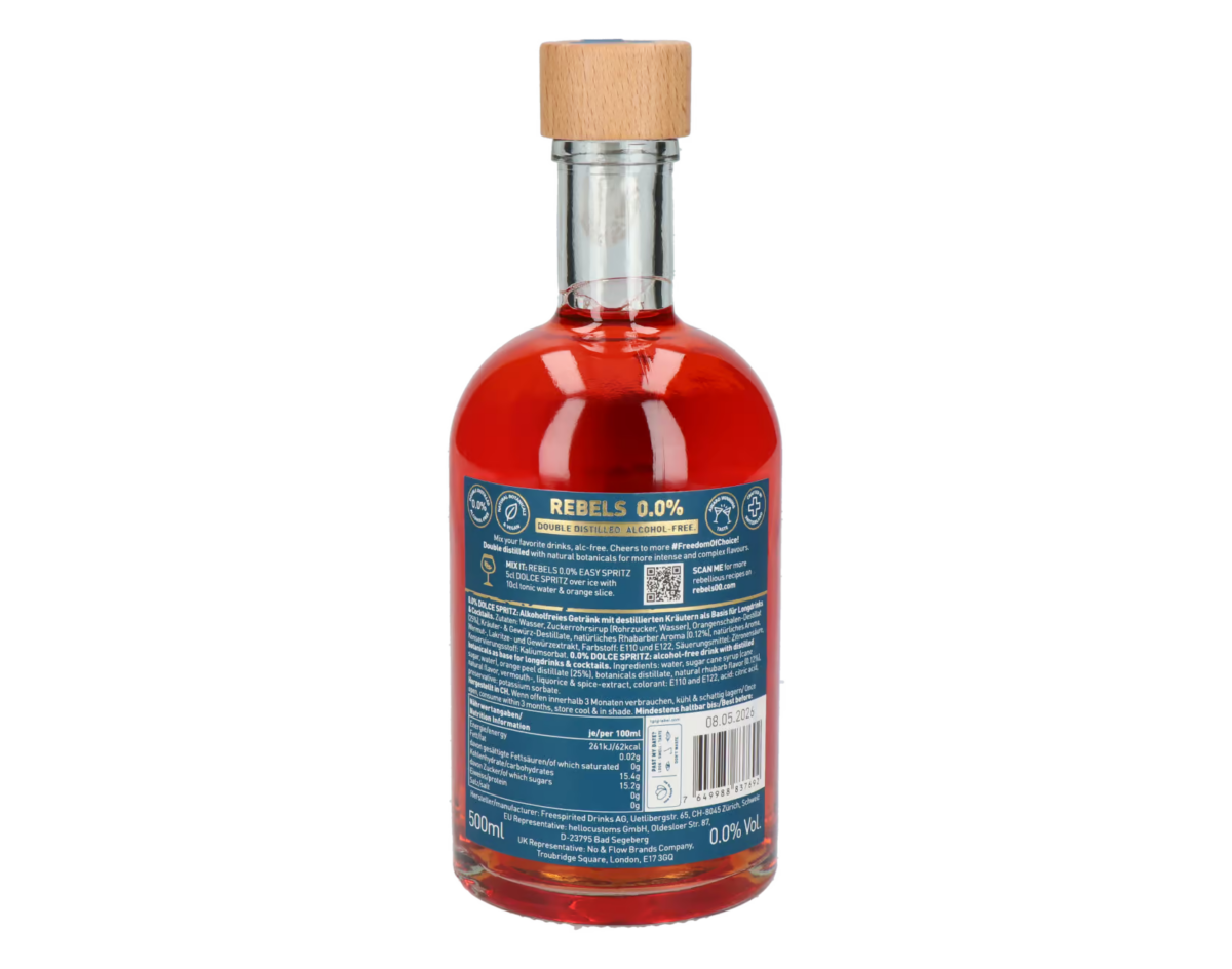 REBELS 0.0% Dolce Spritz Alternative 50 cl (non alcoholic) – Bild 2