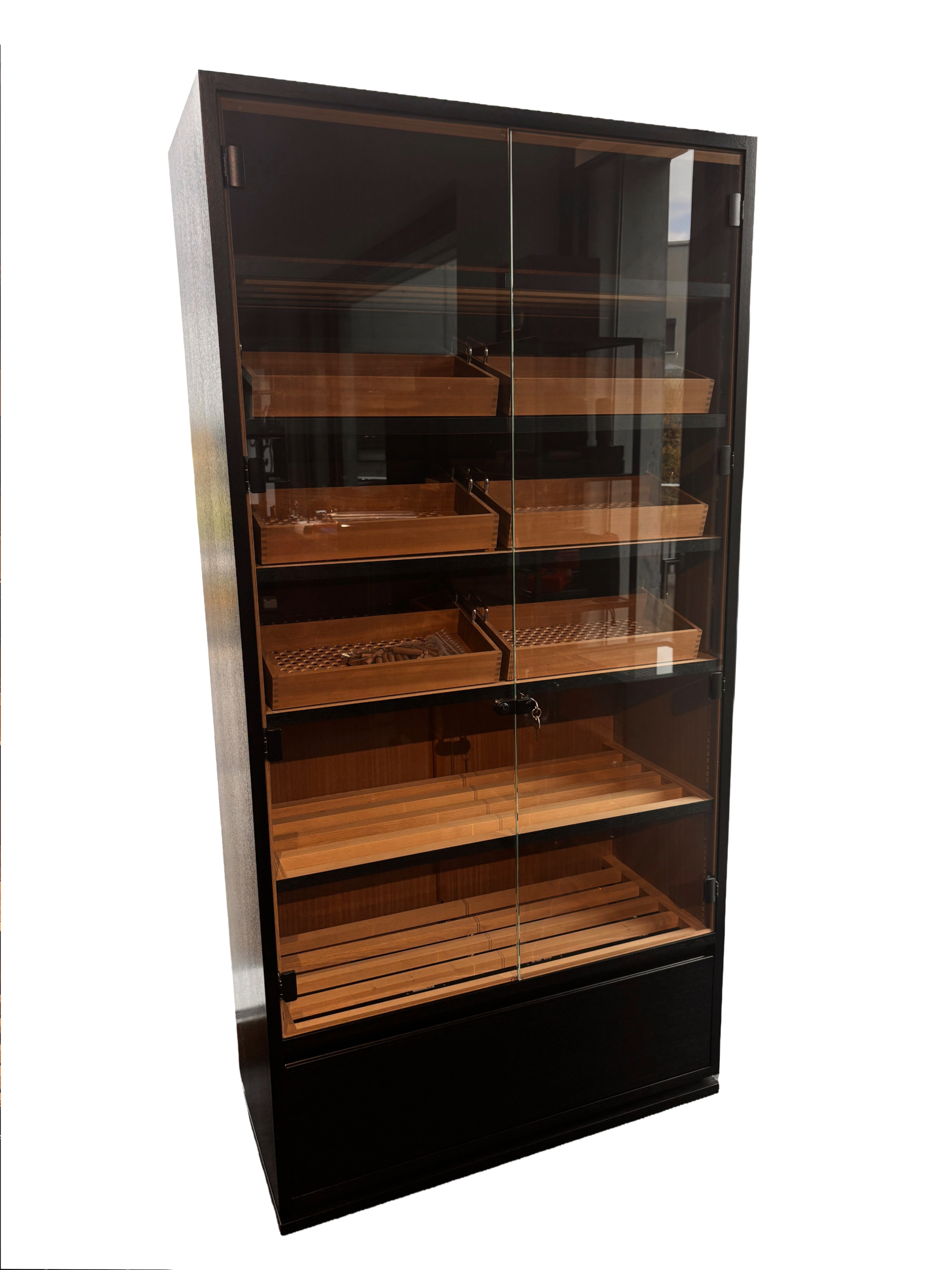Humidorschrank Century Cabinet Schwarz by Marc André (100cm)