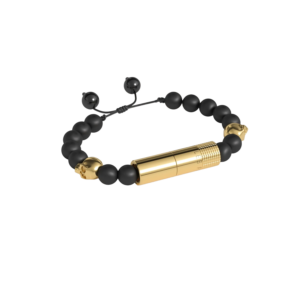 Les Fines Lames Punch Bracelet Oscuro Gold Skull II