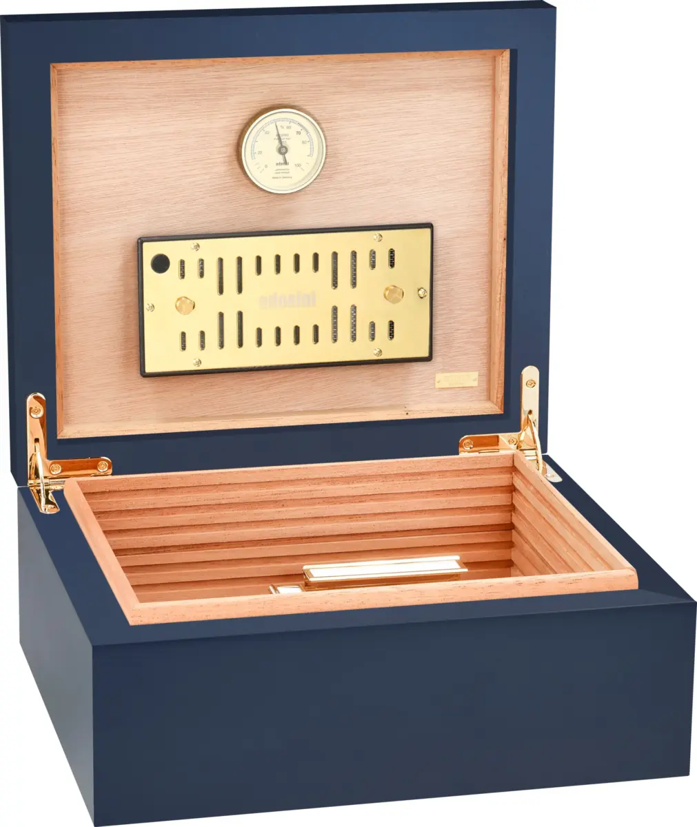 Adorini Humidor Medium Deluxe Mitternachtsblau – Bild 2