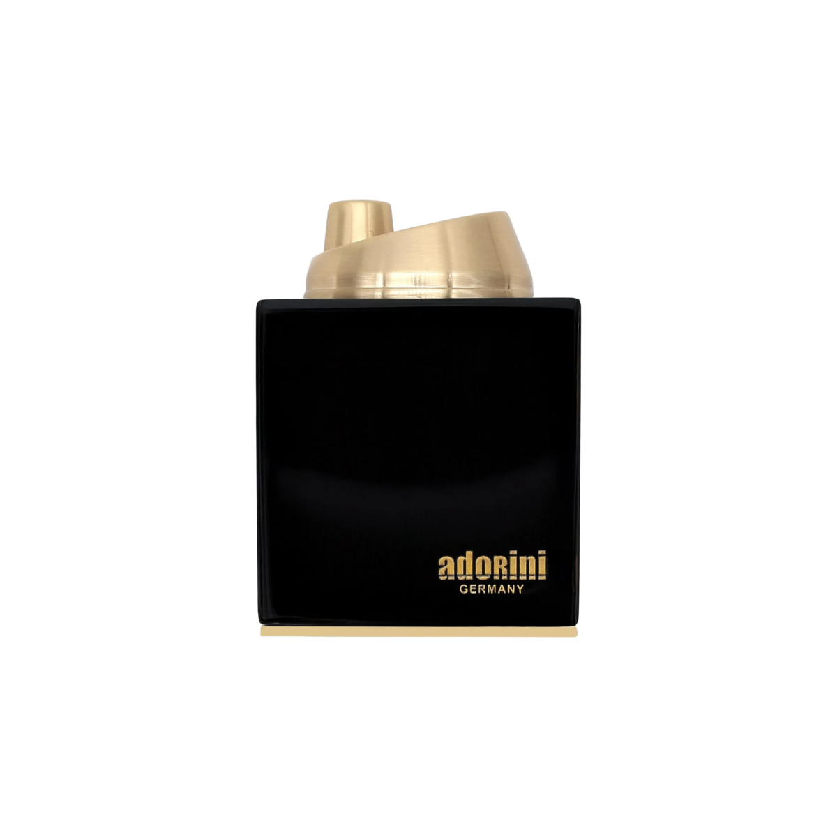 Adorini Hochglanz Schwarz Gold Tischfeuerzeug – Bild 2